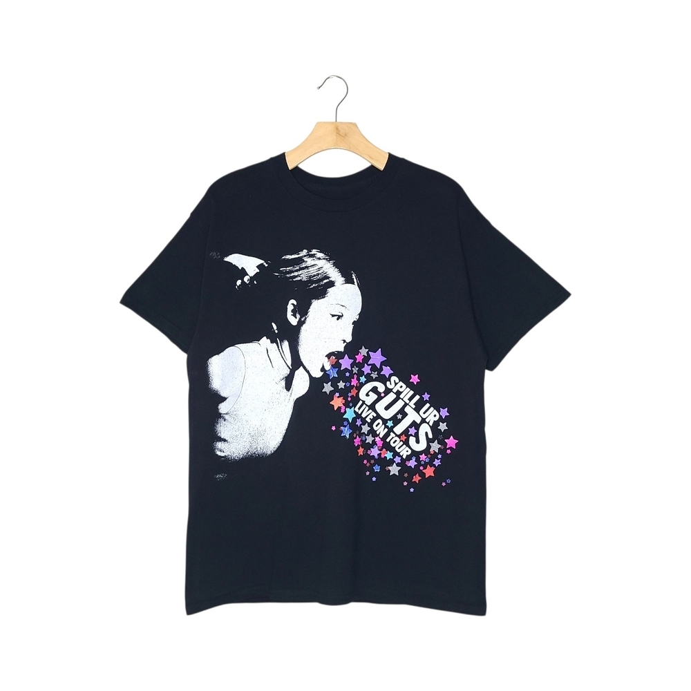 Olivia Rodrigo Black GUTS World Tour Graphic Short Sleeve Tee